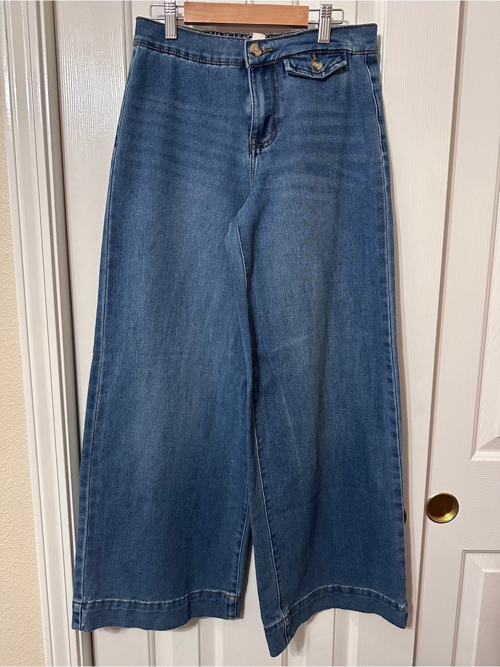 Roxy Women's High-Rise Wide Leg Denim Jeans - Blue